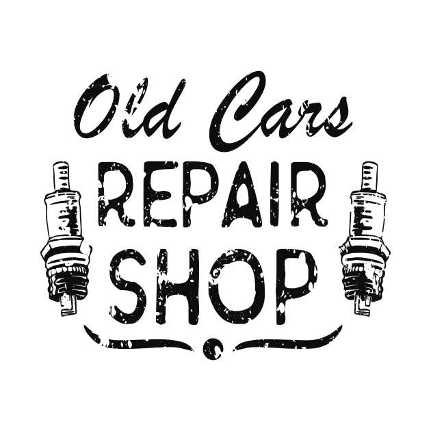 Car Mechanic Spark Plug Workshop Vintage by Foxxy Merch