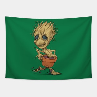 little toddler Groot Tapestry