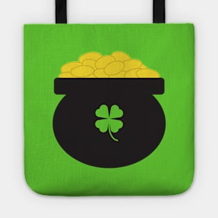 Pot of Gold Shamrock St Patrick's Day in Green Tote