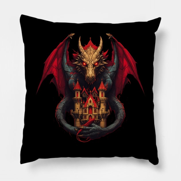 House of the Dragon Pillow by pandas doing stuff