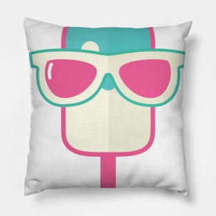 pink blue ice cream glasses design Pillow