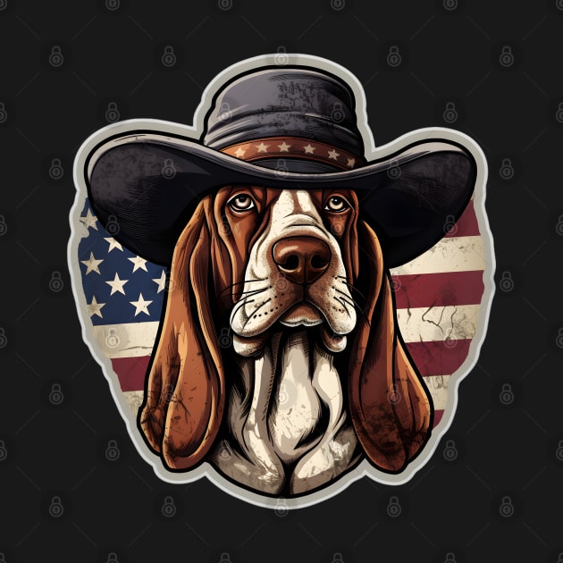 Basset Hound 4th of July by NatashaCuteShop