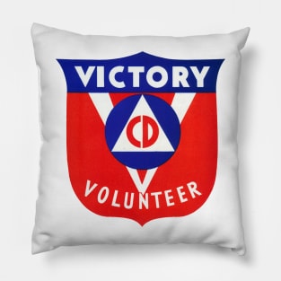 WWII US Civil Defense Pillow