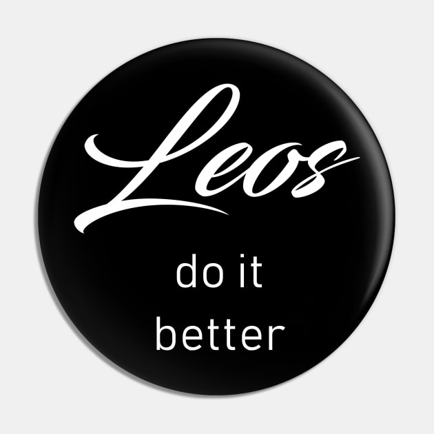 Leos Do It Better Pin by redsoldesign