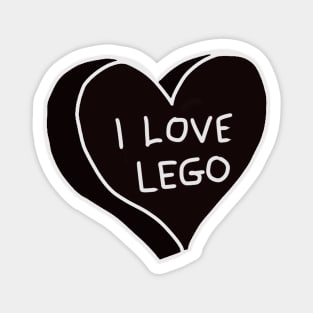 I Love Lego Magnet