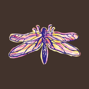 Colorful dragonfly abstract aquarel T-Shirt