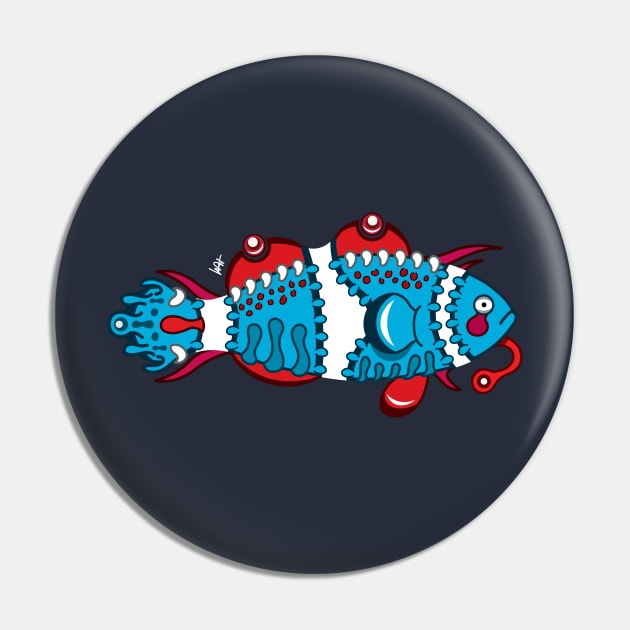 Corbrant Clownfish Pin by Munchbud Ink