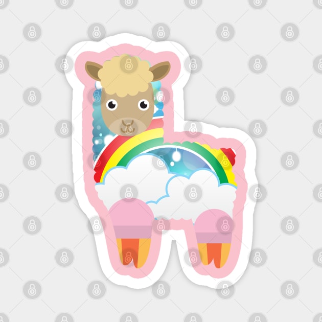 Alpaca Magnet by Iamthepartymonster