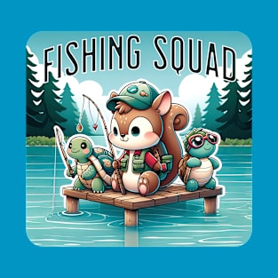 Fishing Squad - Cute Animals Fishing T-Shirt