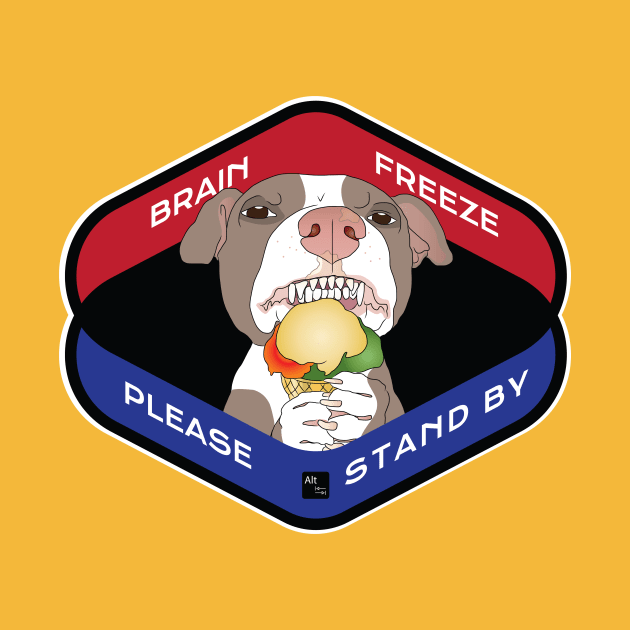 Brain Freeze Pittie by AltTabStudio