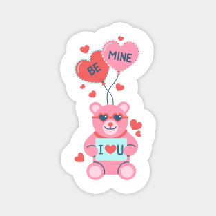 Happy Valentine's Day | Teddy Bear Be Mine Magnet