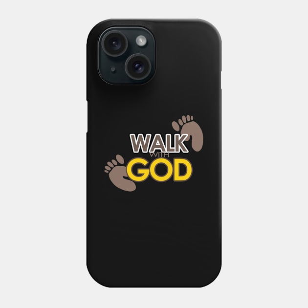 Walk With GOD - Bible - D3 Designs Phone Case by D3Apparels