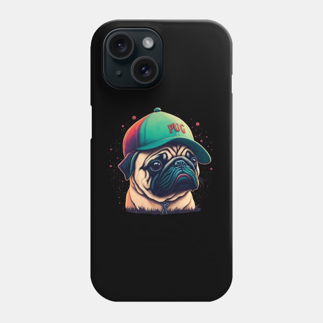 Pug baseball Phone Case by MrPug