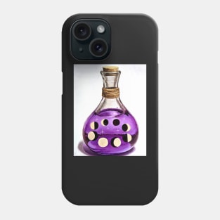 Wiccan bottle - moon phases Phone Case