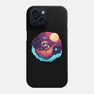 Boat Travel Sloth Spaceship Captain Phone Case