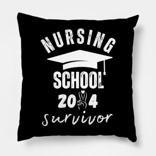 Nursing School Survivor, Nurse Graduation Pillow