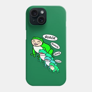 Sing with cartoon frogs Phone Case