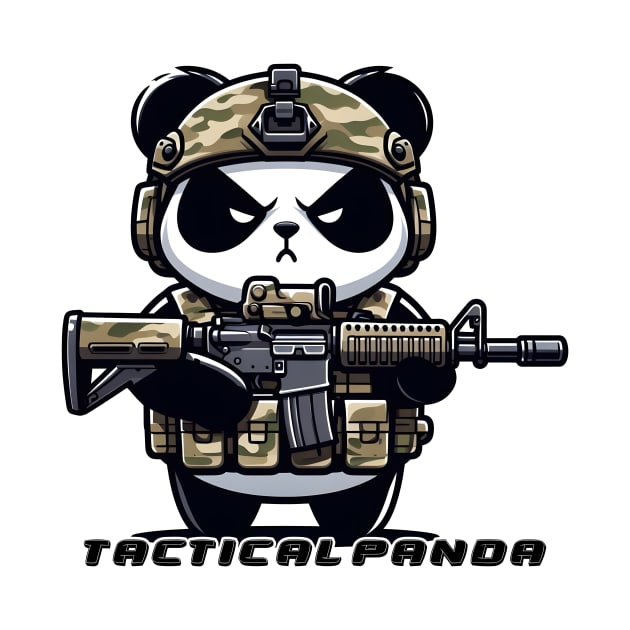 Tactical Panda by Rawlifegraphic