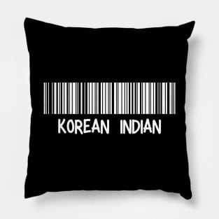 Korean Indian - Korea, India Barcode Pillow