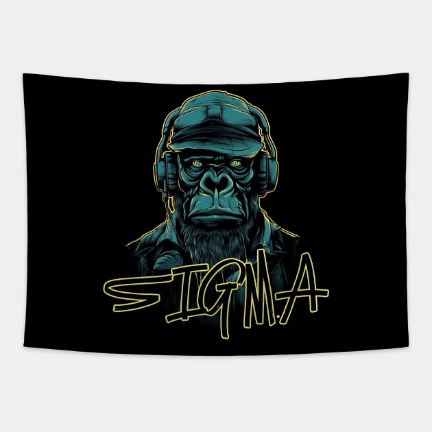 Sigma Gorilla Tapestry by sidomatic