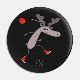 Christmas moose Pin