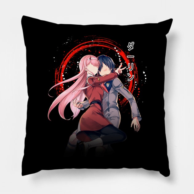 Classic Anime Girls Funny Gift Pillow by Doc Gibby