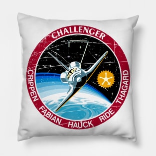 STS-7 Challenger Vintage Pillow