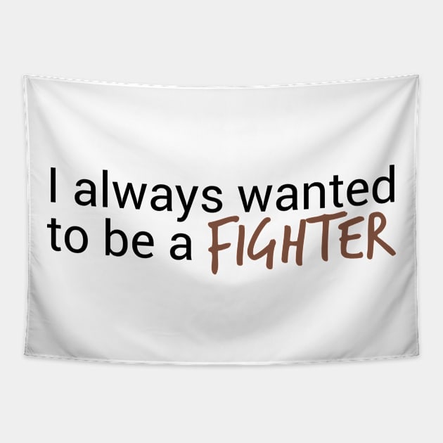 Character class: Fighter (White) Tapestry by Fairytale Tees