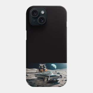 1963 Lincoln Continental Convertible on the Moon Phone Case