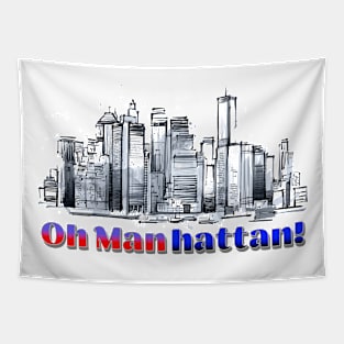 Oh Manhattan Tapestry