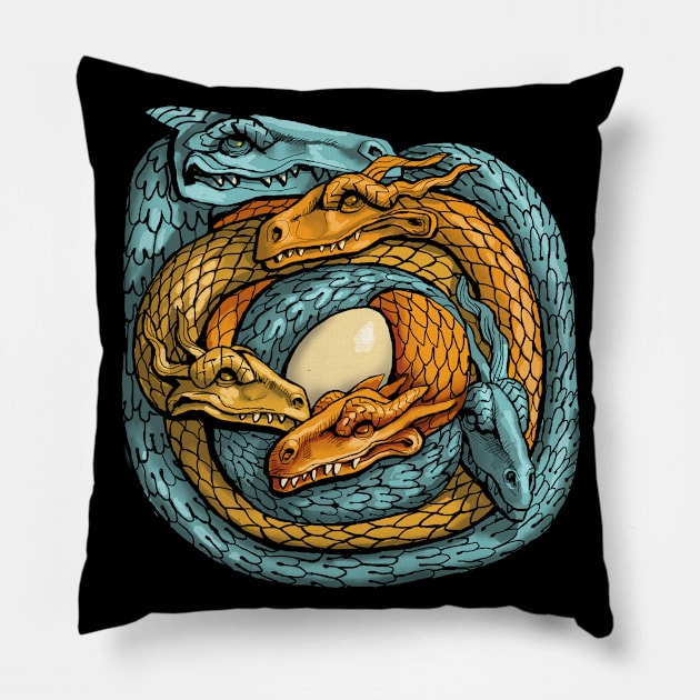 Dragon nest Pillow by Cohort shirts