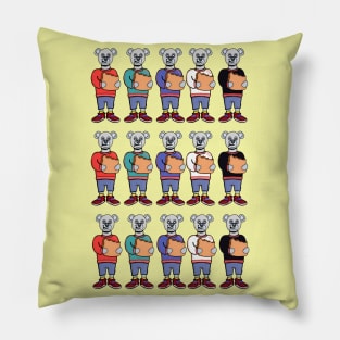 Cute Bears Eating Bread Pillow