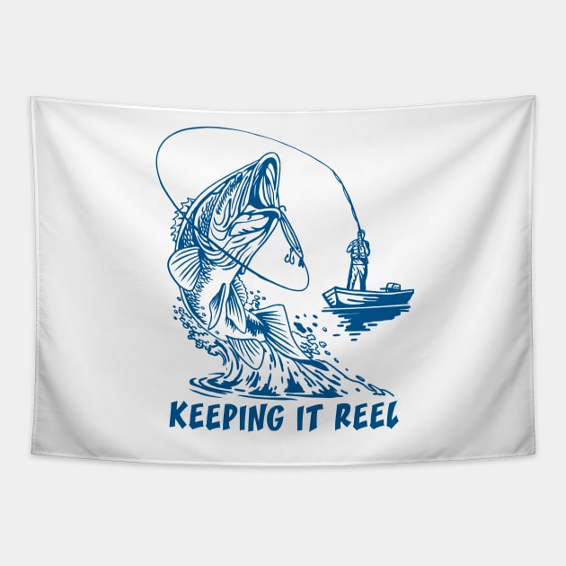 Keeping it Reel Fishing Tapestry by RadStar