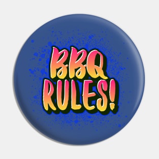 BBQ Rules Pin