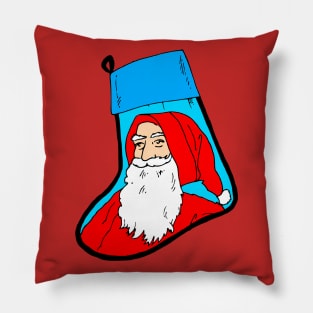 Merry Christmas Santa Stocking Pillow