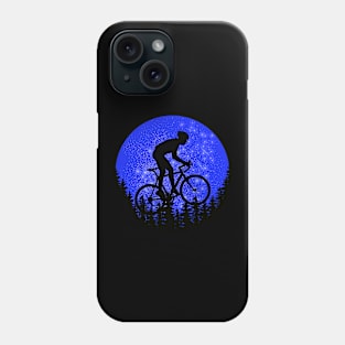 cycling with a night view full of stars Phone Case