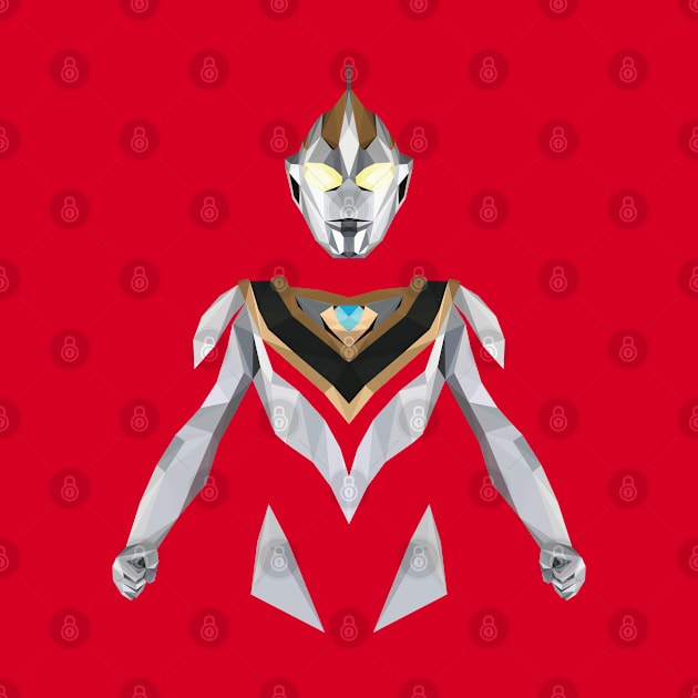 Ultraman Gaia (Low Poly Style) by The Toku Verse