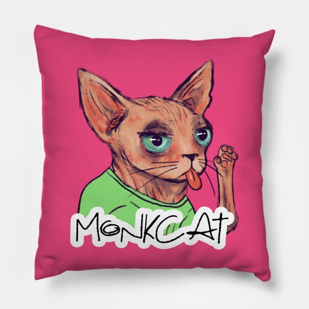 MonkCat Pillow by MonkCat