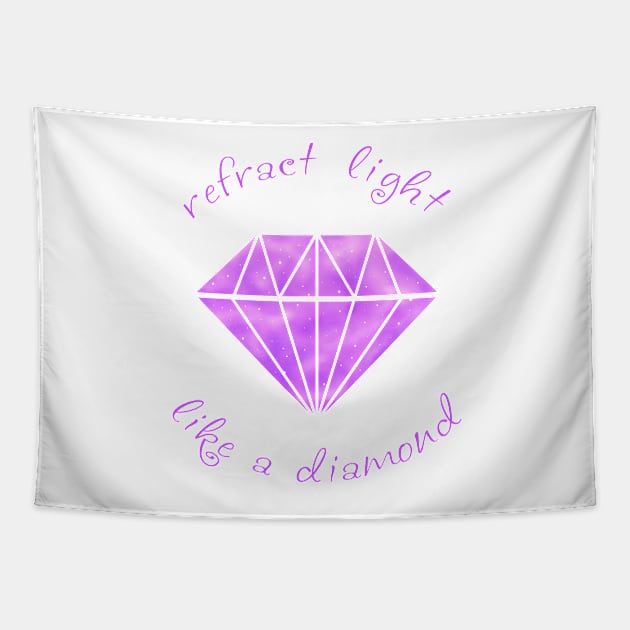 Refract Light Like a Diamond - Purple Tapestry by TotalGeekage