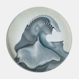 Silver Wave Pin