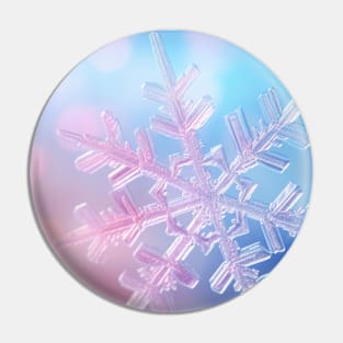 Snow Flake Nature Serene Tranquil Peace Pin