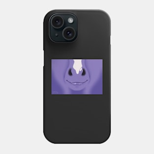 Purple Stripe Horse Face Phone Case