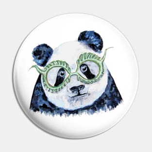 Green Panda Pin