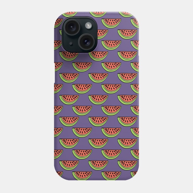 Purple Watermelon Splash! Phone Case by SWON Design