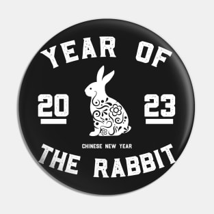 Vintage Year of the rabbit 2023 Pin