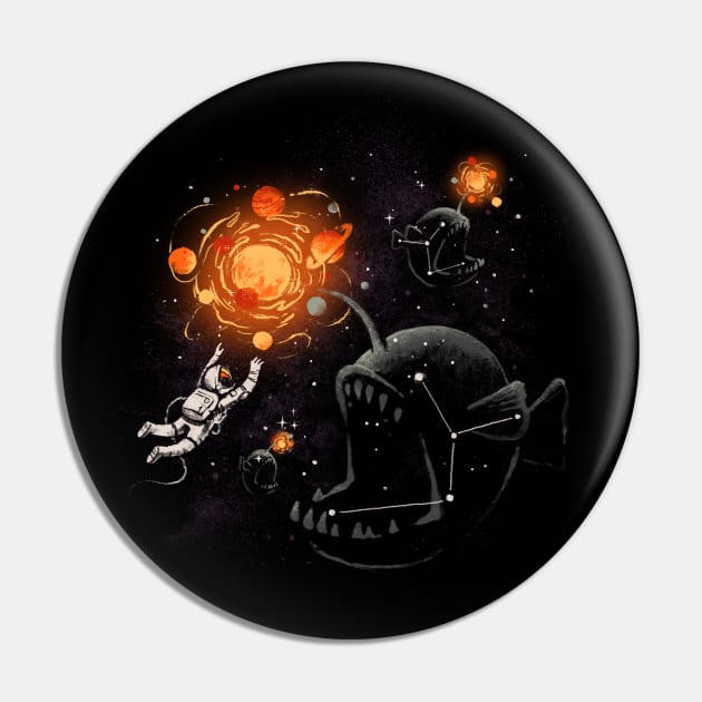 Space Bait Pin by Made With Awesome