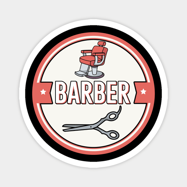Barber Magnet by maxcode