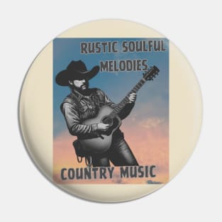 Vintage 70s Country Music Pin