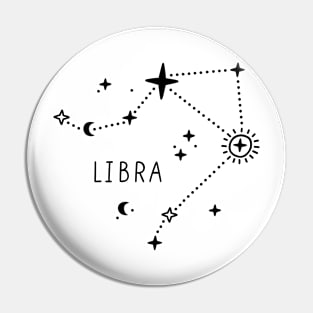 Libra Astrology sign Pin