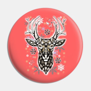 Christmas deer Pin